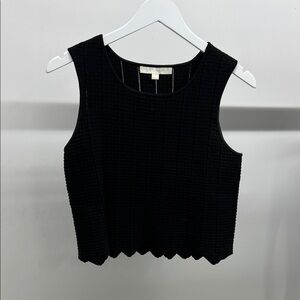 Jonathan Simkhai Black Textured Tank Top